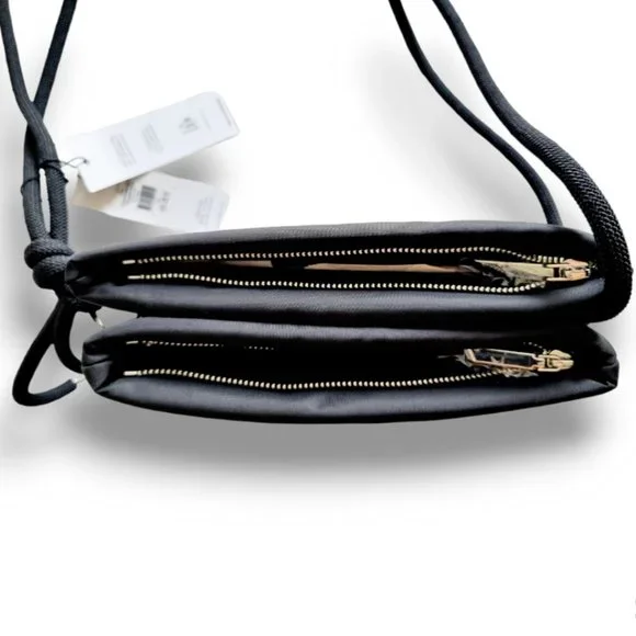 Calvin Klein Roped Recycled Crossbody Bag in Black & Silver BNWT - Picture 5 of 16